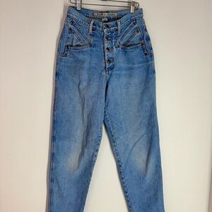 Vintage Zena Jeans Sz 7 High Rise Tapered Mom Jeans Y2K 90s Style